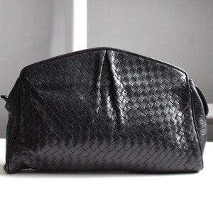 Black Woven Clutch